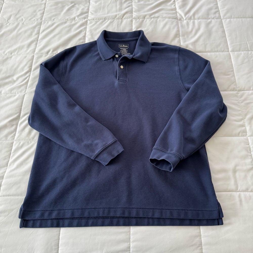 L.L. Bean Men's Premium Double L® Polo Size L